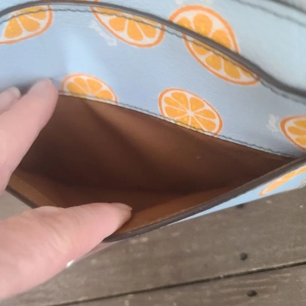 Coach Camera Bag with Orange Slice Print Crossbody C2166 - Picture 5 of 9